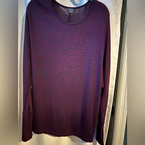 Faded Glory LS Purple Long Tunic XL